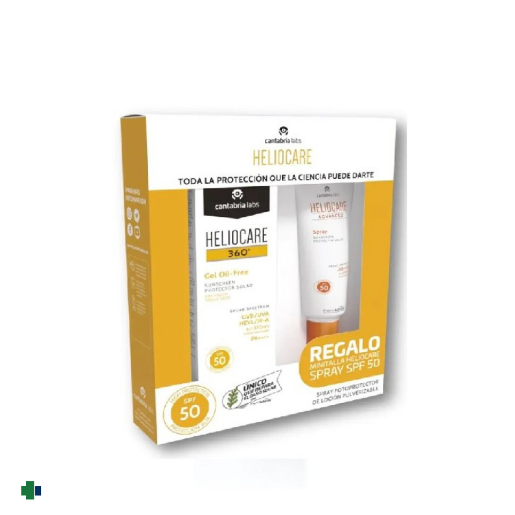 HELIOCARE 360º SPF 50   PACK GEL OIL FREE PROTECTOR SOLAR  50 ML